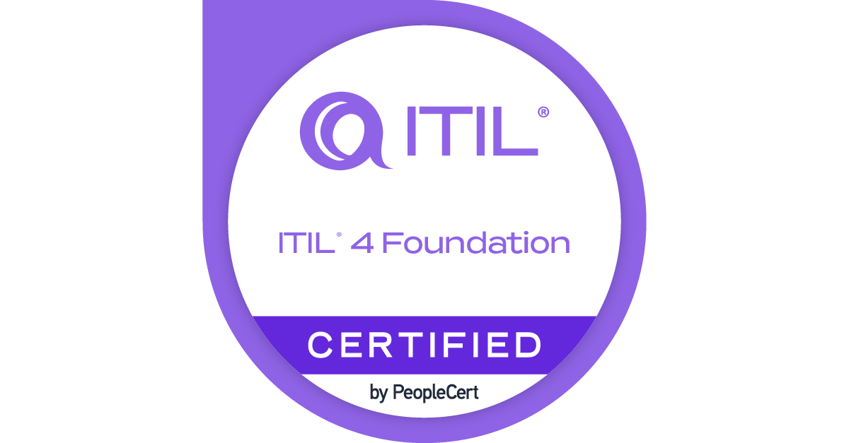 ITIL V4 Foundation certification